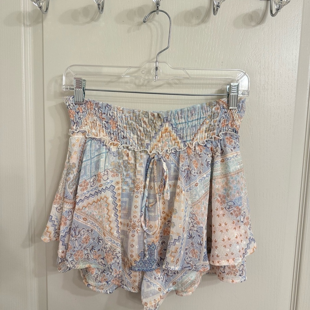 Altar'd State Pastel Patterned Skort